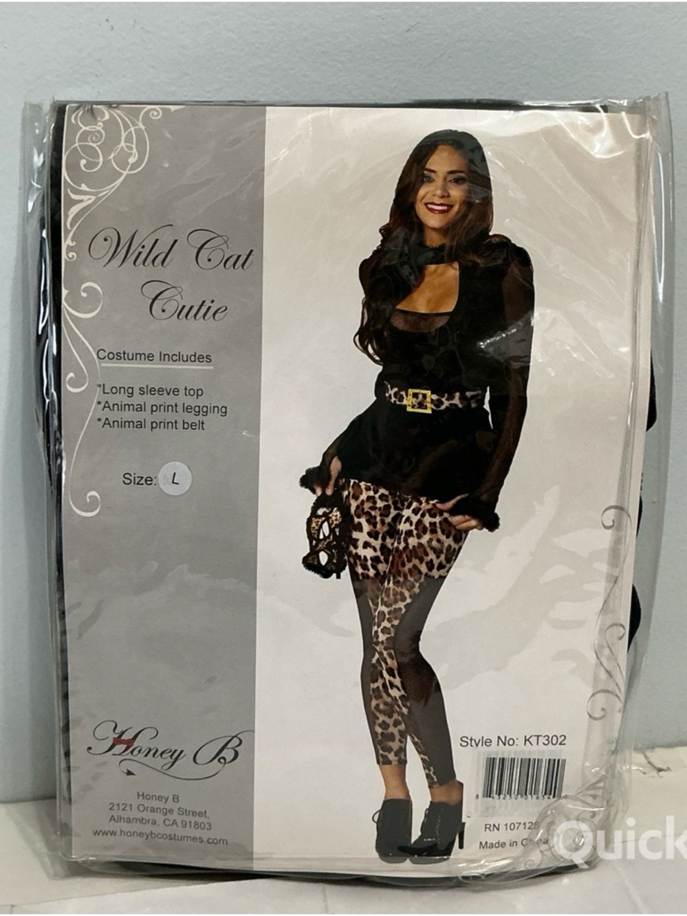 sz L - Sexy Wild CatCutie Costume Adult Women’s Halloween Fancy Dress